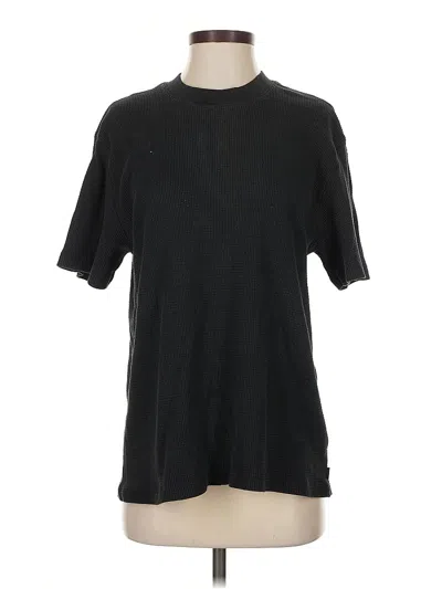 Pre-owned Tna Short Sleeve Top Black Crew Neck Tops