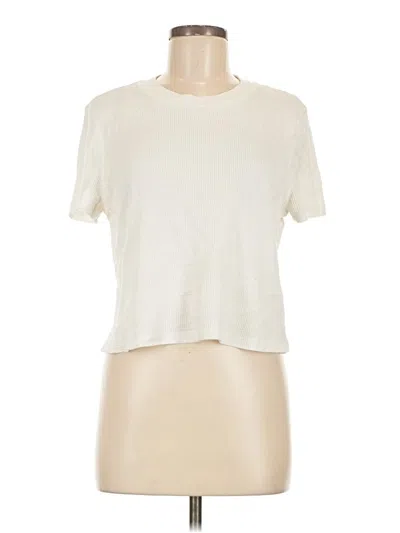 Pre-owned Tna Short Sleeve T-shirt In Ivory