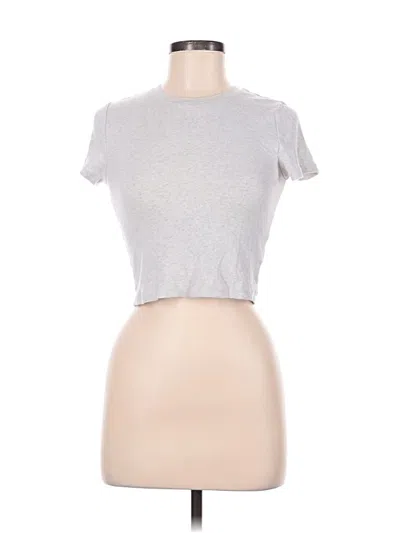 Pre-owned Tna Short Sleeve T-shirt In Silver