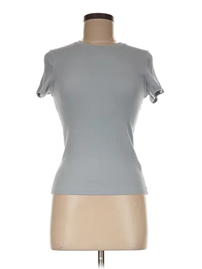 Pre-owned Tna Short Sleeve Turtleneck In Gray