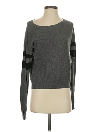 Pre-owned Tna Silk Pullover Sweater In Gray