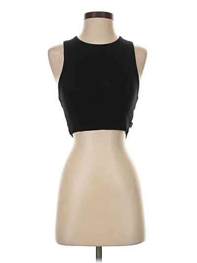 Pre-owned Tna Tank Top Black Halter Neckline Tops