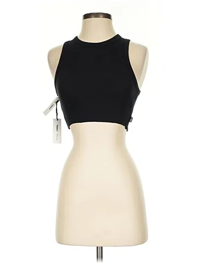 Pre-owned Tna Tank Top Black Halter Neckline Tops