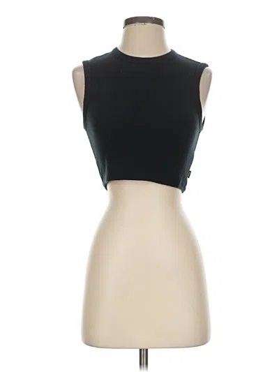 Pre-owned Tna Tank Top Black Strapless Neckline Tops