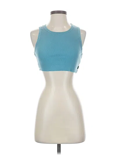 Pre-owned Tna Tank Top Blue Halter Neckline Tops