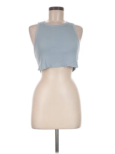 Pre-owned Tna Tank Top Blue Halter Neckline Tops