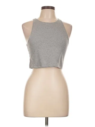 Pre-owned Tna Tank Top Gray Halter Neckline Tops