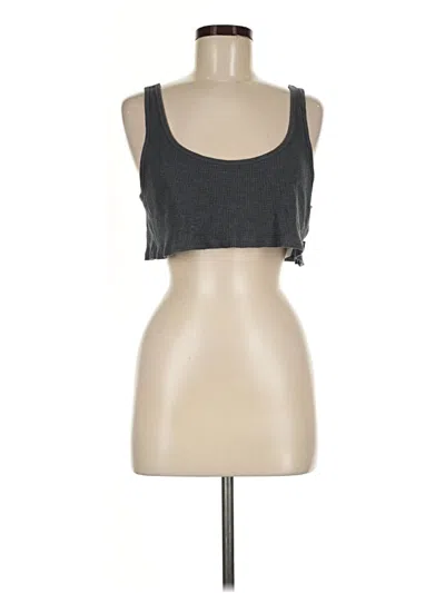 Pre-owned Tna Tank Top Gray Strapless Neckline Tops
