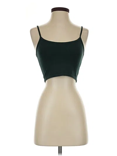 Pre-owned Tna Tank Top Green Strapless Neckline Tops