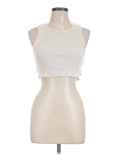 Pre-owned Tna Tank Top Ivory Halter Neckline Tops