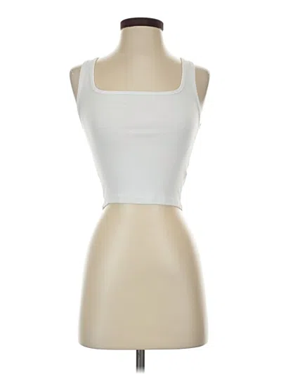 Pre-owned Tna Tank Top Ivory Strapless Neckline Tops