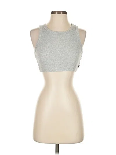 Pre-owned Tna Tank Top Silver Halter Neckline Tops