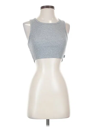 Pre-owned Tna Tank Top Silver Halter Neckline Tops
