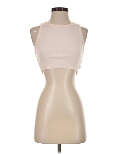 Pre-owned Tna Tank Top Tan Halter Neckline Tops