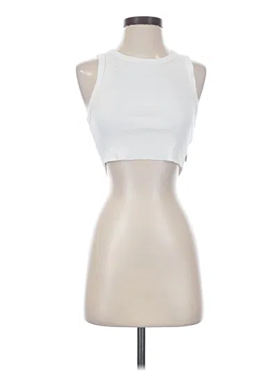 Pre-owned Tna Tank Top White Halter Neckline Tops