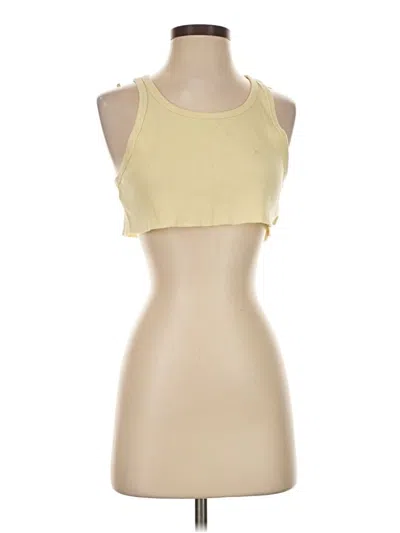 Pre-owned Tna Tank Top Yellow Halter Neckline Tops