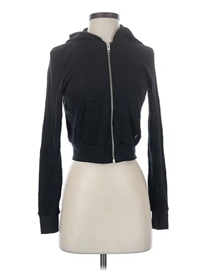 Pre-owned Tna Zip Up Hoodie In Black