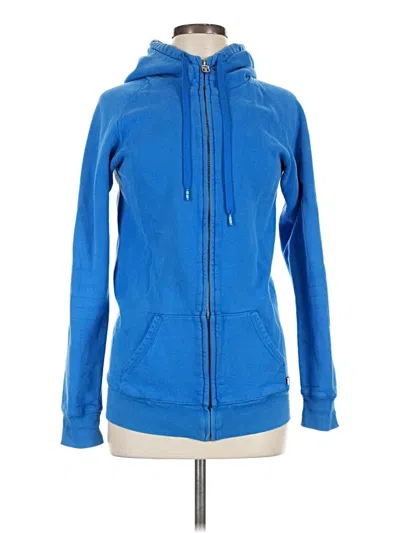 Pre-owned Tna Zip Up Hoodie In Blue