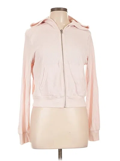 Pre-owned Tna Zip Up Hoodie In Pink