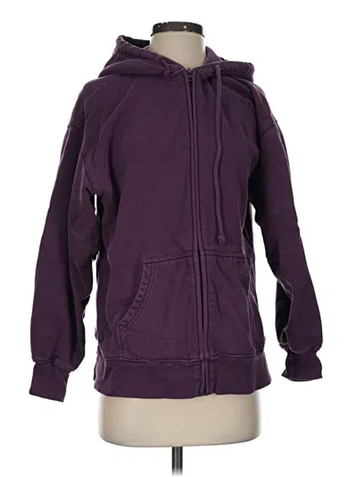Pre-owned Tna Zip Up Hoodie In Purple