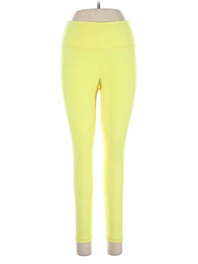 Pre-owned Tnaction Active Pants In Yellow