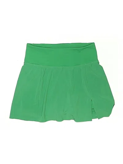 Pre-owned Tnaction Active Skort In Green