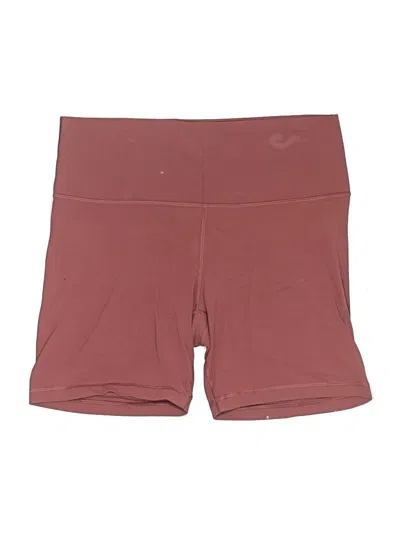 Pre-owned Tnaction Athletic Shorts In Burgundy