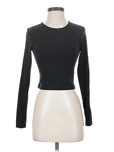 Pre-owned Tnaction Long Sleeve Top Black Turtleneck Tops
