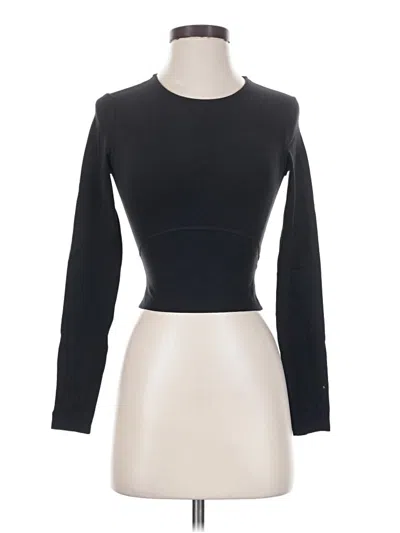 Pre-owned Tnaction Long Sleeve Top Black Turtleneck Tops