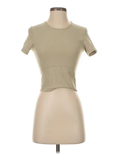 Pre-owned Tnaction Short Sleeve Turtleneck In Brown