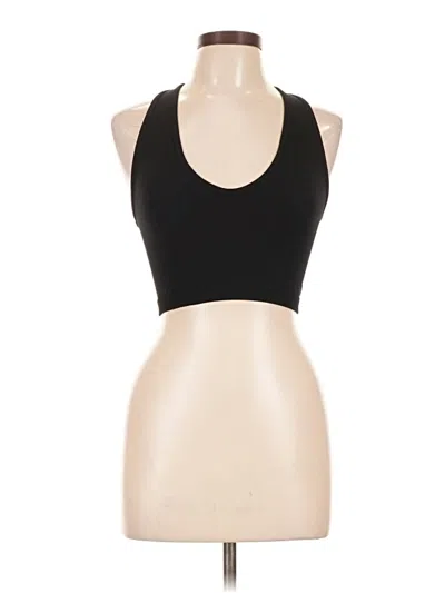 Pre-owned Tnaction Tank Top Black Halter Neckline Tops