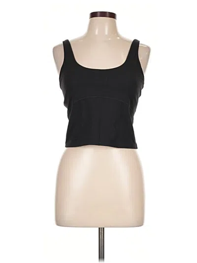 Pre-owned Tnaction Tank Top Black Square Neckline Tops