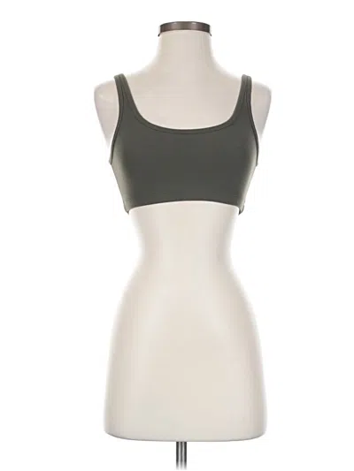 Pre-owned Tnaction Tank Top Gray Strapless Neckline Tops