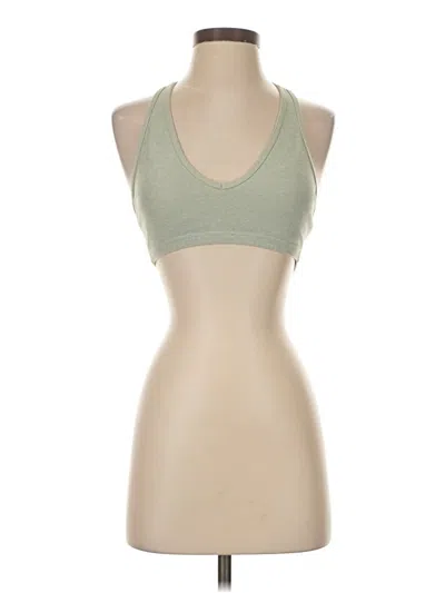 Pre-owned Tnaction Tank Top Green Halter Neckline Tops