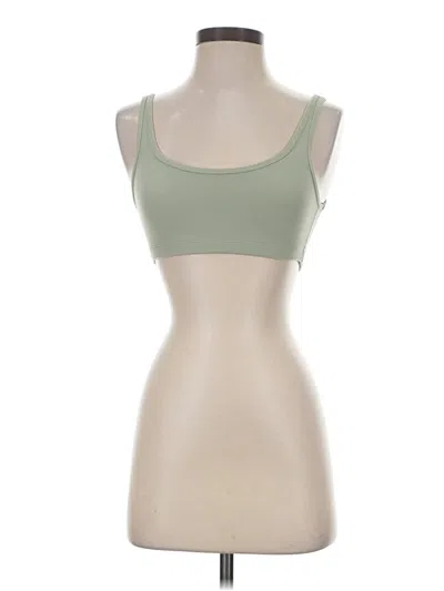 Pre-owned Tnaction Tank Top Green Strapless Neckline Tops