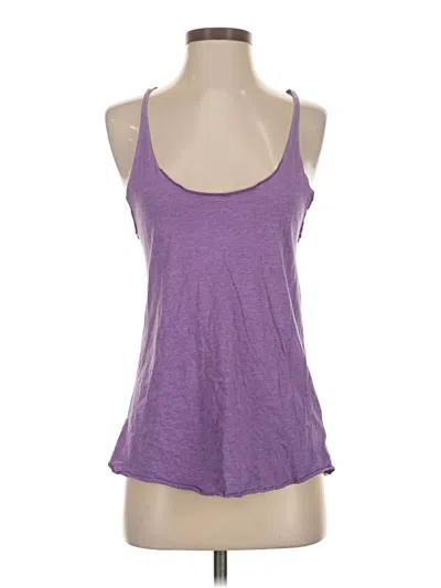 Pre-owned Tnaction Tank Top Purple Halter Neckline Tops