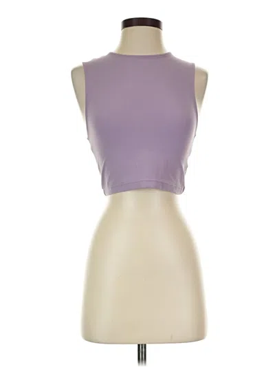 Pre-owned Tnaction Tank Top Purple Halter Neckline Tops