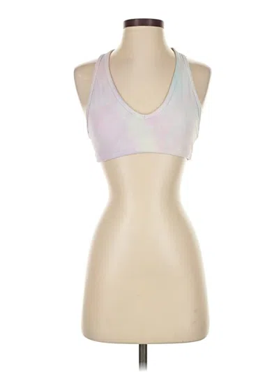 Pre-owned Tnaction Tank Top Silver Halter Neckline Tops