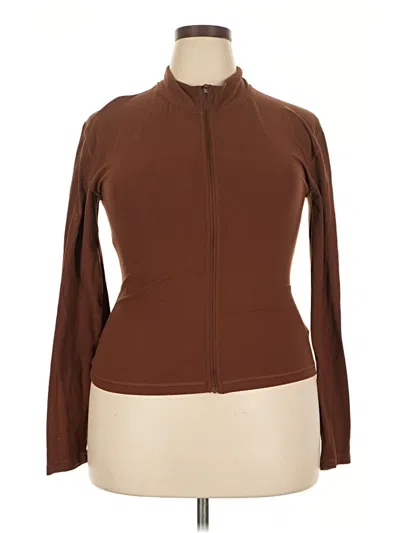 Pre-owned Tnaction Track Jacket In Brown