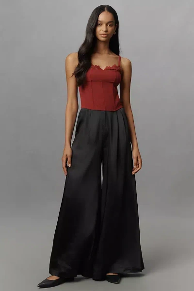Tnd Solene Palazzo Pants In Red