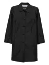 To B. By Agnès B. Buttoned Coat In Black