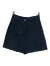 To B. By Agnès B. Canvas Shorts In Black