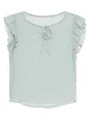 To B. By Agnès B. Clover Print Frill Blouse