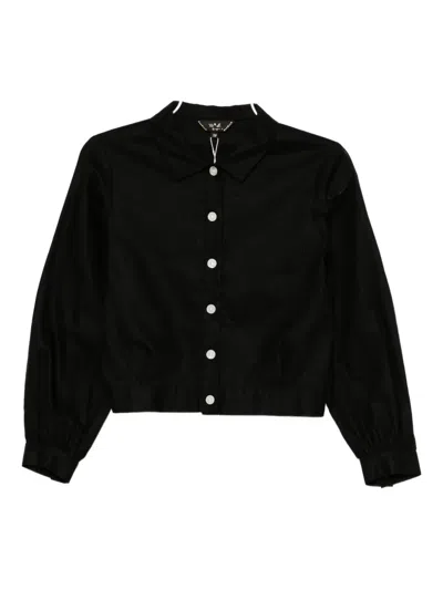 To B. By Agnès B. Cropped Shirt In Black