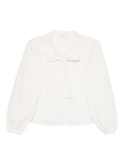 To B. By Agnès B. Eyelet-detailing Shirt In White