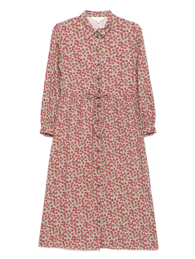 To B. By Agnès B. Flower Print Dress In Red
