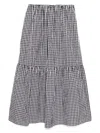 To B. By Agnès B. Gingham Ripple Checked Skirt