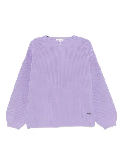 To B. By Agnès B. Logo-plaque Jumper In Purple