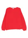 To B. By Agnès B. Logo-plaque Jumper In Red