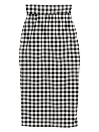 To B. By Agnès B. Plaid Skirt In Multi